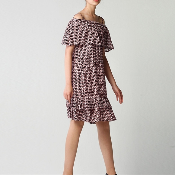 SPRING/ SUMMER DRESS Black Pink digital pattern dress - Picture 5 of 12